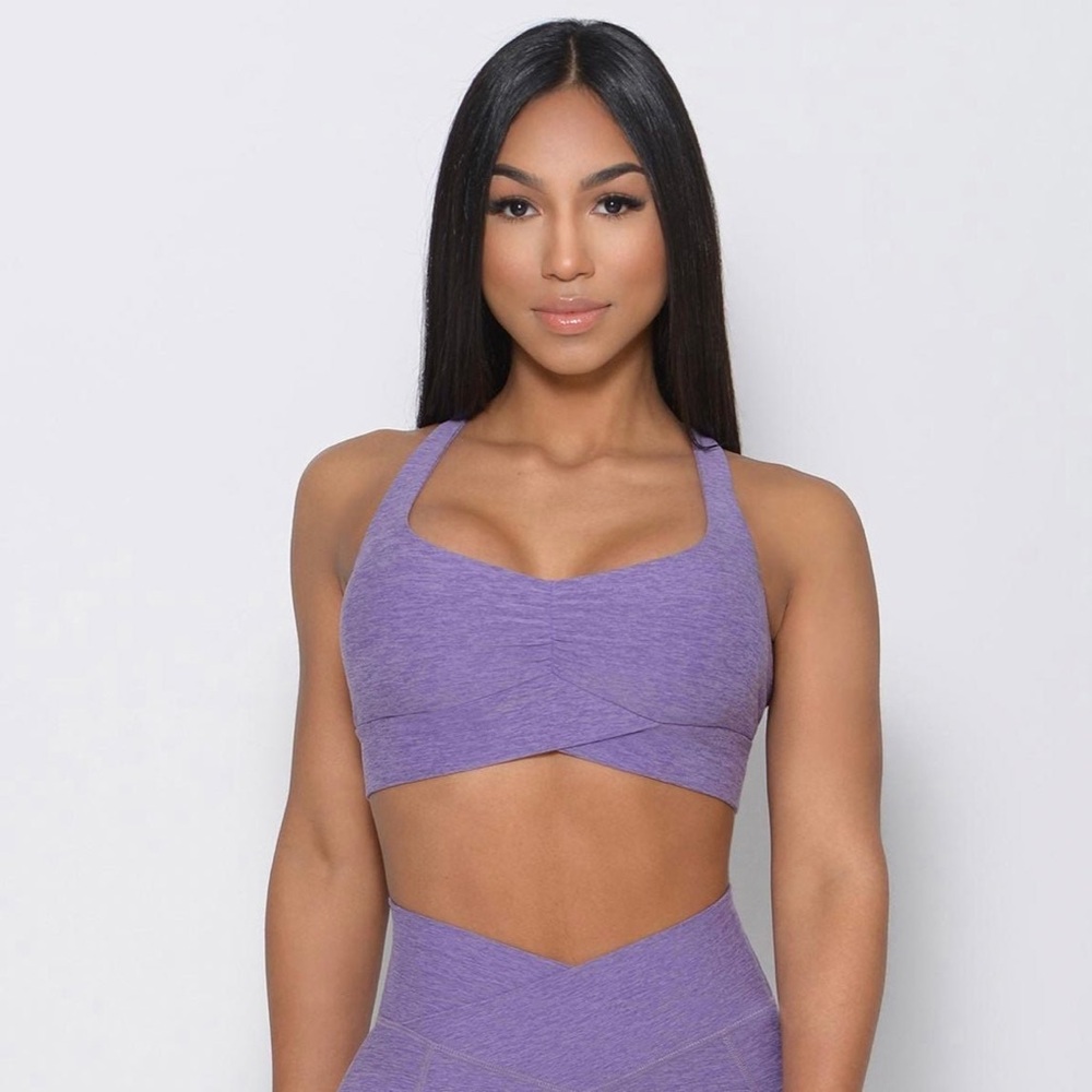 Bombshell Sportswear Angel Sports Bra XS Violet Purple
